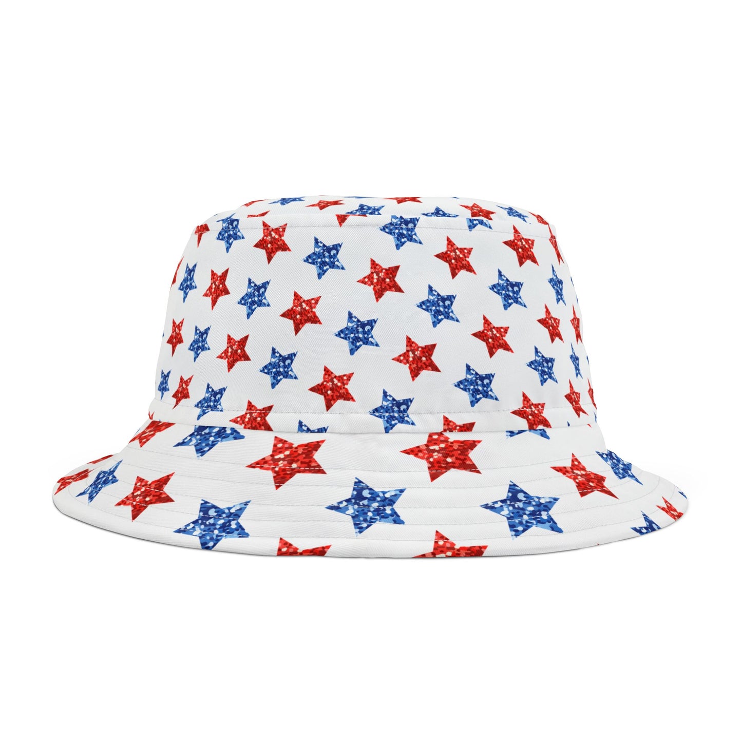 Patriotic Star Bucket Hat | Red, White & Blue Summer Accessory