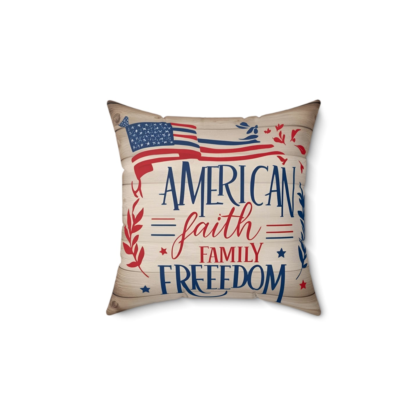 Patriotic Decorative Pillow, Comfortable Pillow for Home Decor, Ideal for Independence Day, Memorial Day, Family Gatherings, Gifts