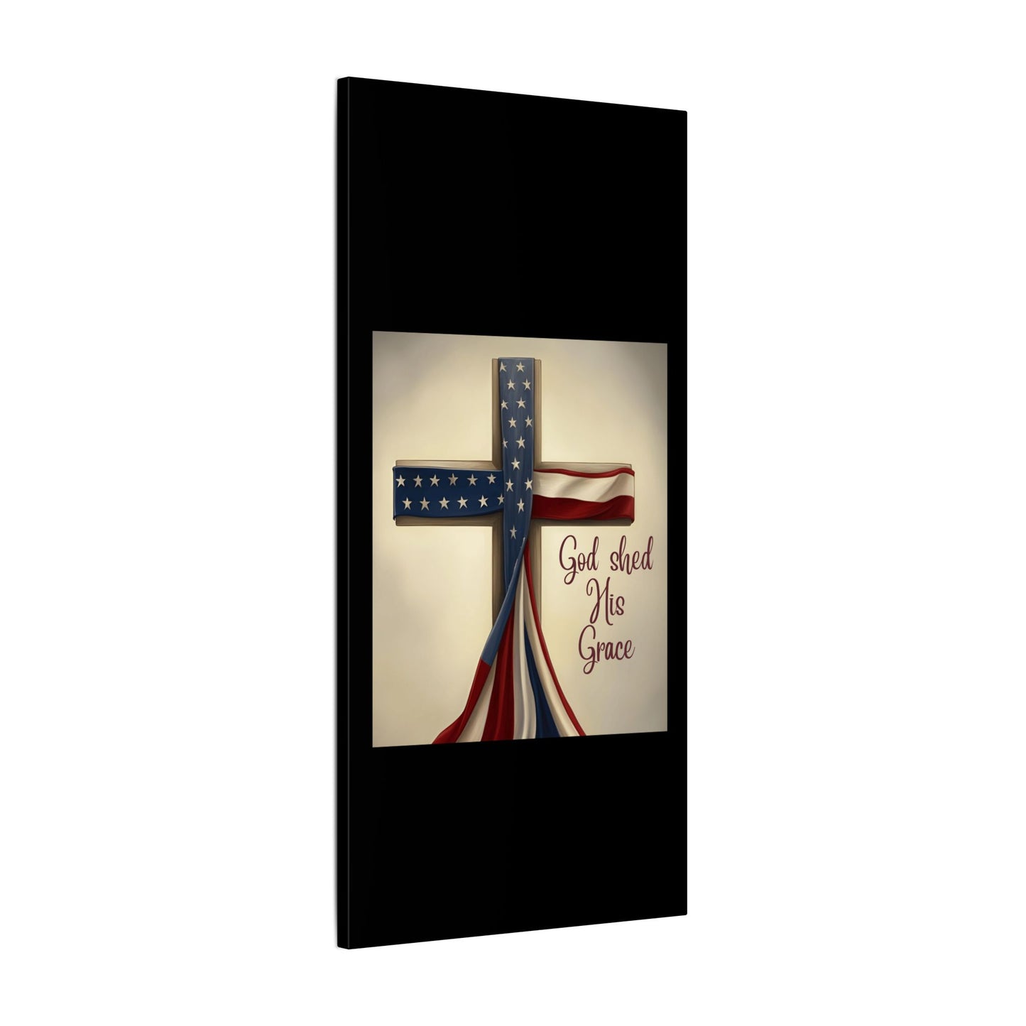 Inspirational Religious Canvas Art - 'God Shed His Grace' Wall Decor