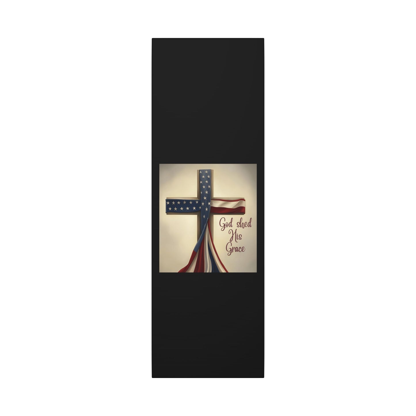 Inspirational Religious Canvas Art - 'God Shed His Grace' Wall Decor