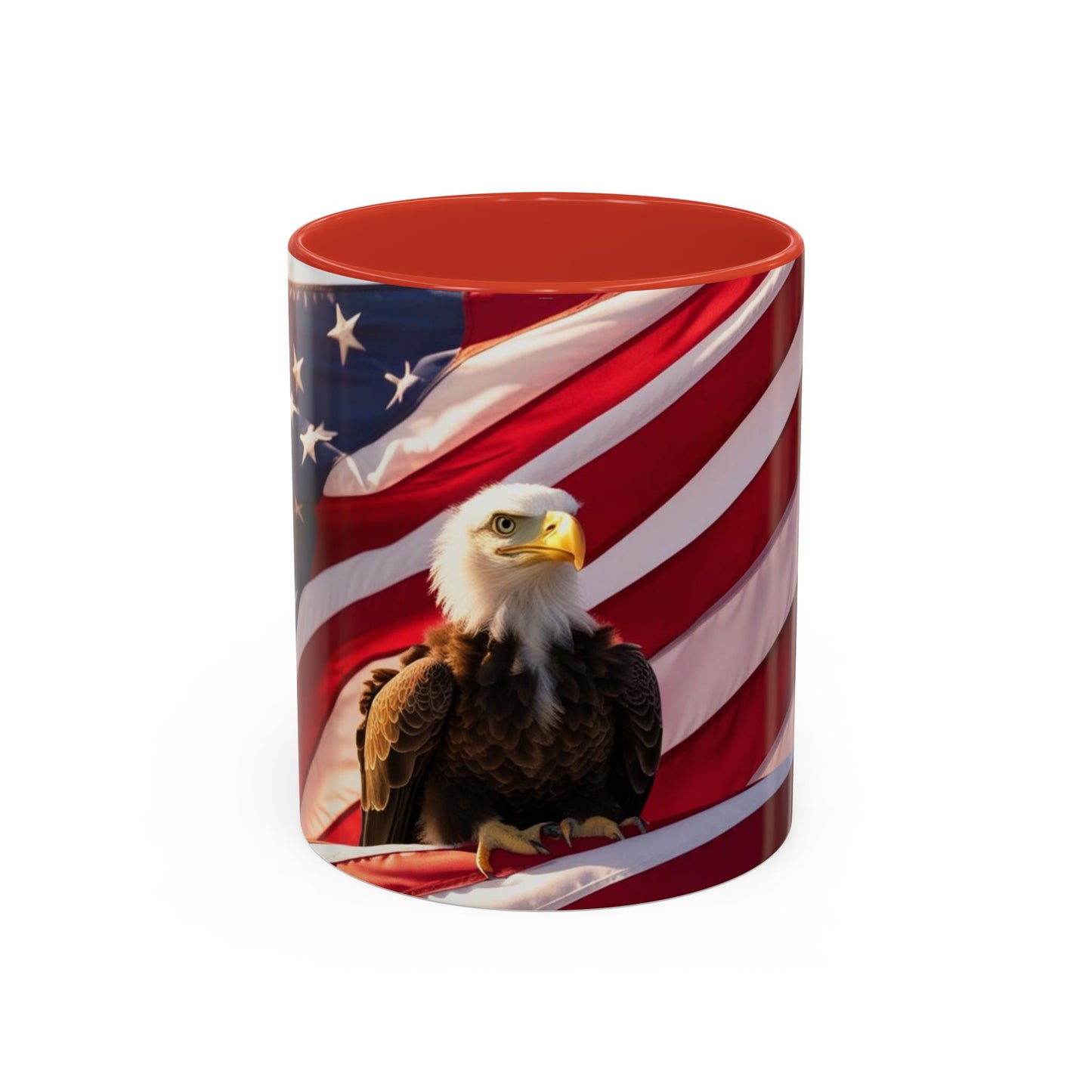 Patriotic Eagle Coffee Mug - Perfect USA Gift for Veterans, Independence Day, Memorial Day, Home Decor, Coffee Lovers