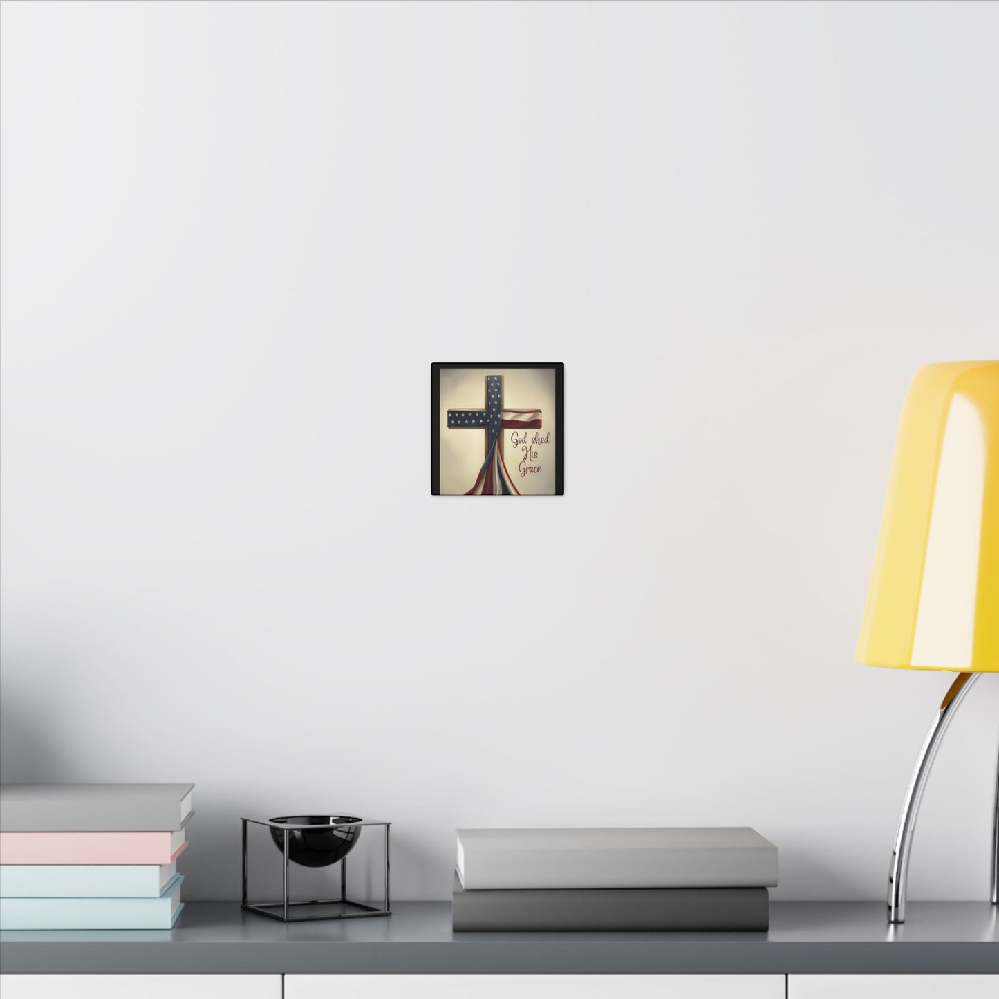 Inspirational Religious Canvas Art - 'God Shed His Grace' Wall Decor