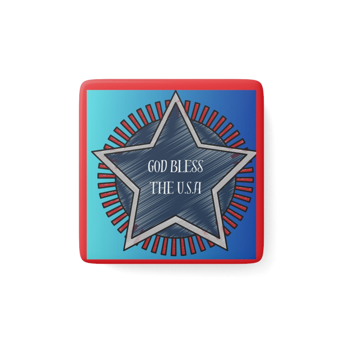Porcelain Magnet, Square