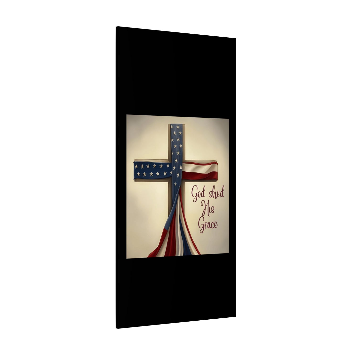 Inspirational Religious Canvas Art - 'God Shed His Grace' Wall Decor