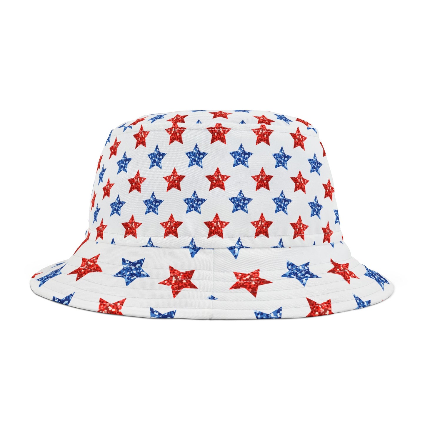 Patriotic Star Bucket Hat | Red, White & Blue Summer Accessory