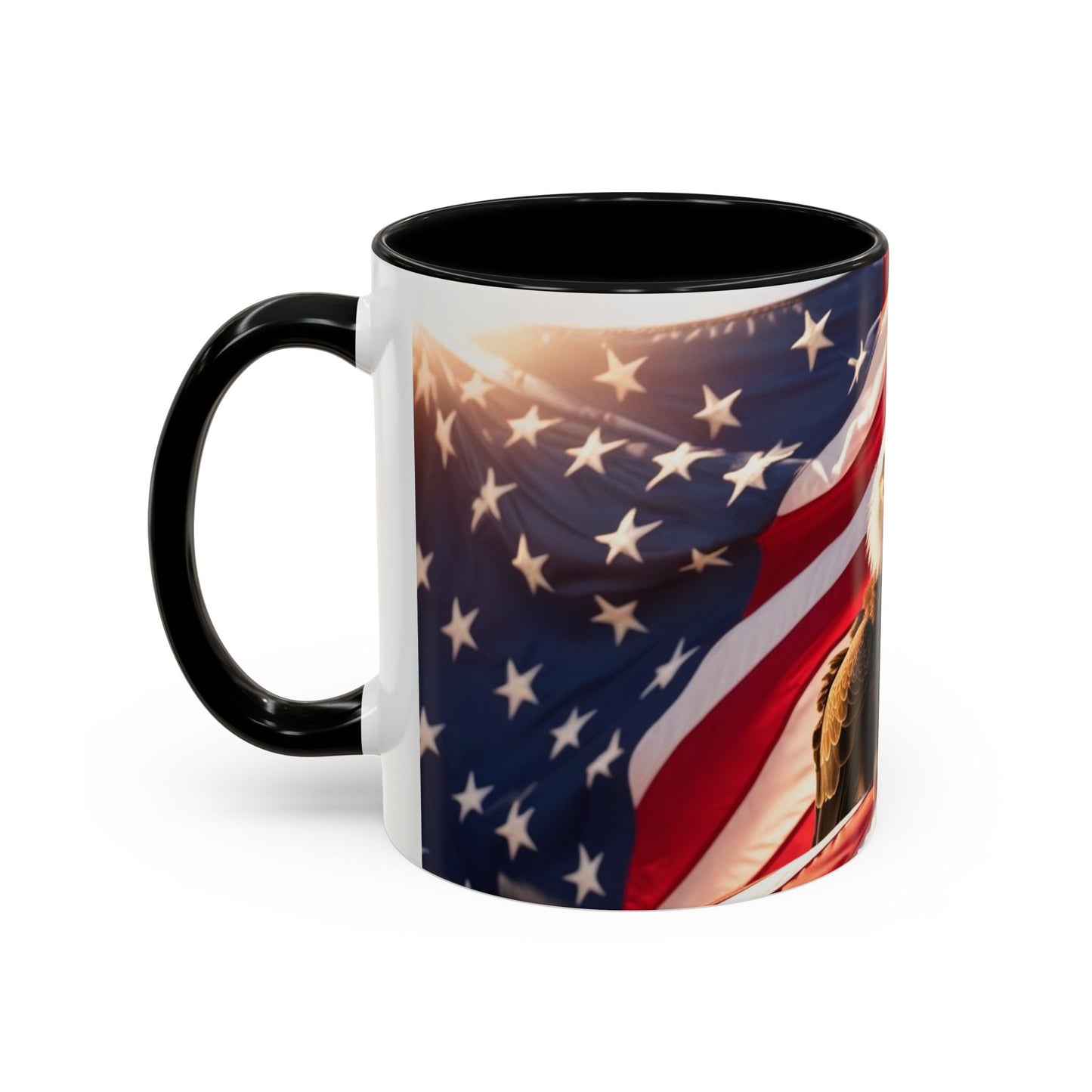 Patriotic Eagle Coffee Mug - Perfect USA Gift for Veterans, Independence Day, Memorial Day, Home Decor, Coffee Lovers
