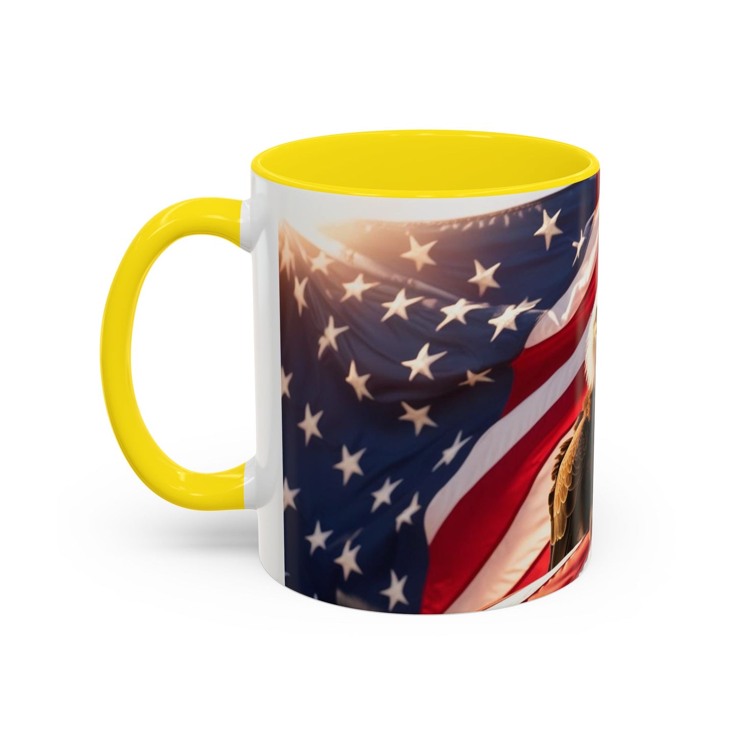 Patriotic Eagle Coffee Mug - Perfect USA Gift for Veterans, Independence Day, Memorial Day, Home Decor, Coffee Lovers