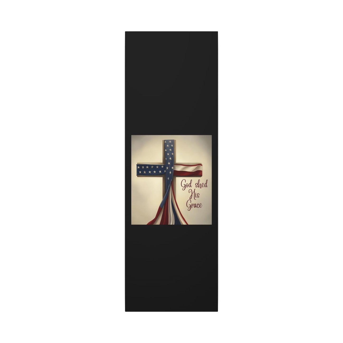Inspirational Religious Canvas Art - 'God Shed His Grace' Wall Decor