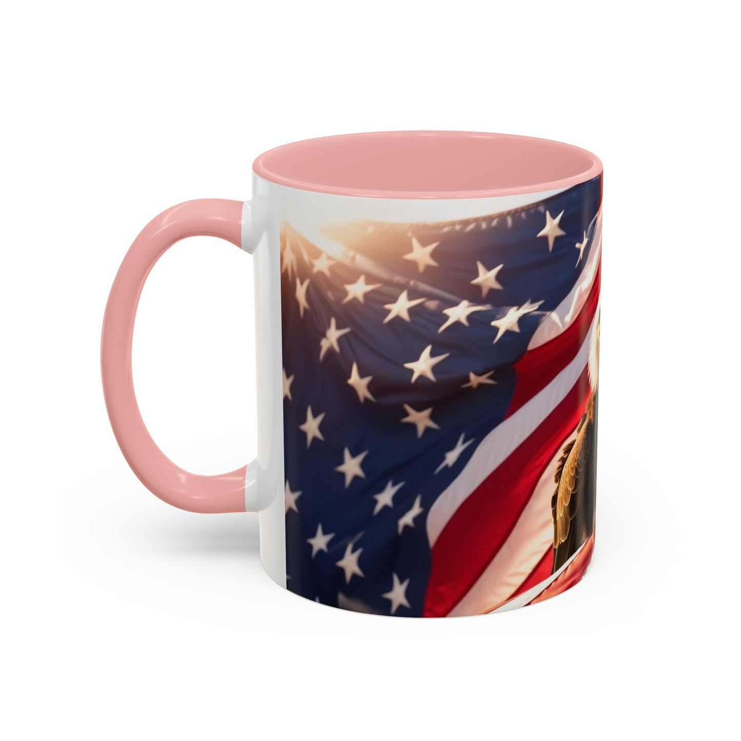 Patriotic Eagle Coffee Mug - Perfect USA Gift for Veterans, Independence Day, Memorial Day, Home Decor, Coffee Lovers