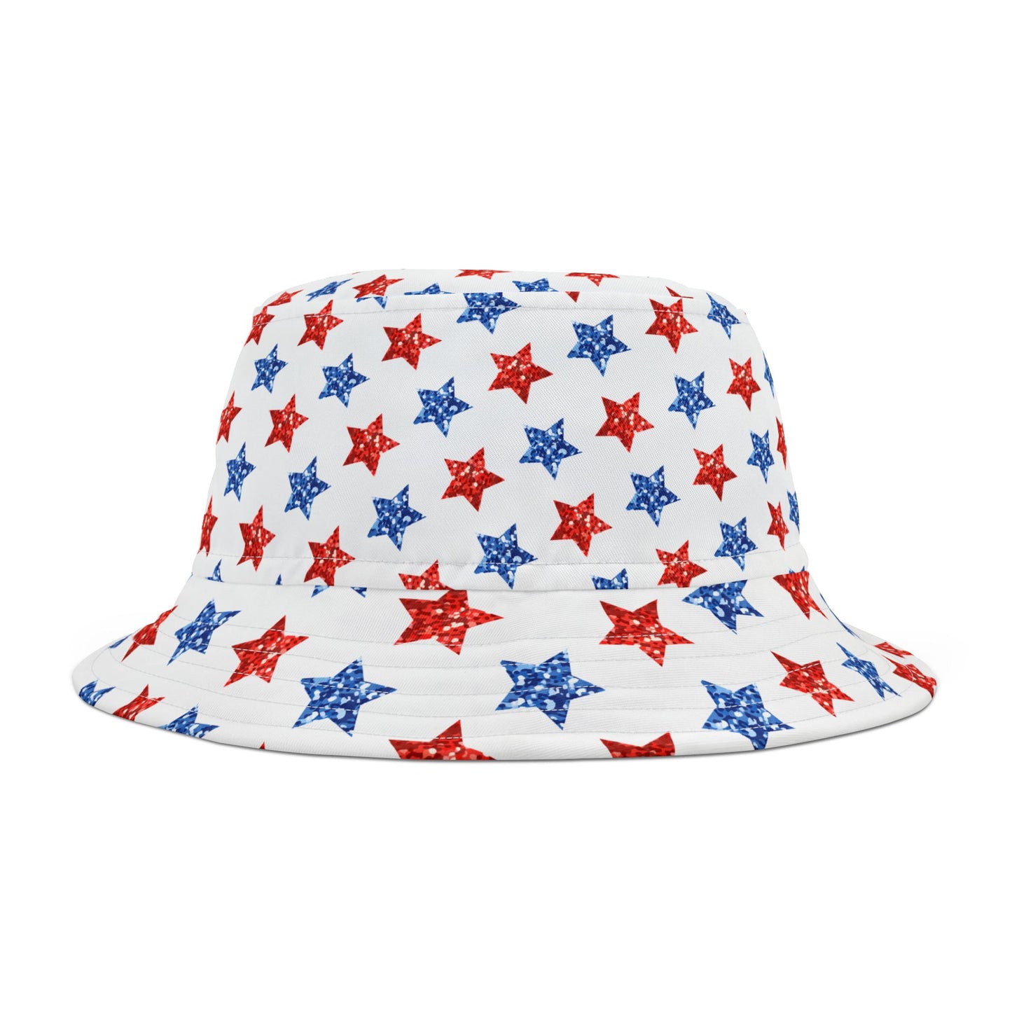 Patriotic Star Bucket Hat | Red, White & Blue Summer Accessory