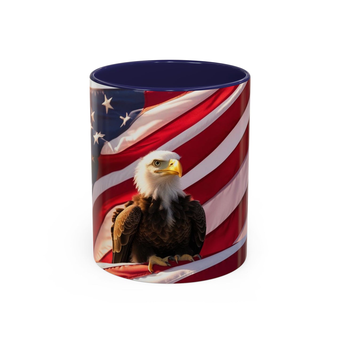 Patriotic Eagle Coffee Mug - Perfect USA Gift for Veterans, Independence Day, Memorial Day, Home Decor, Coffee Lovers