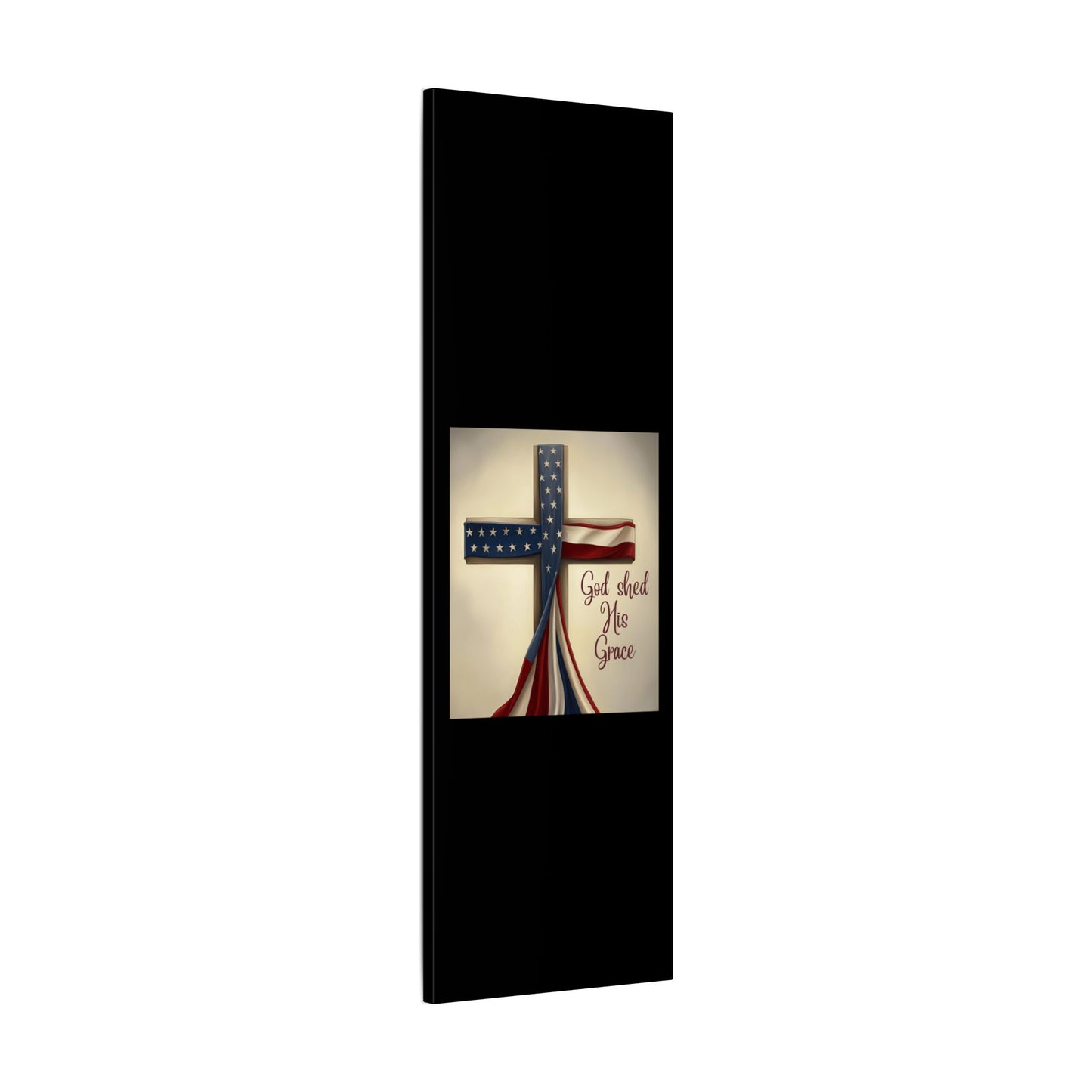 Inspirational Religious Canvas Art - 'God Shed His Grace' Wall Decor