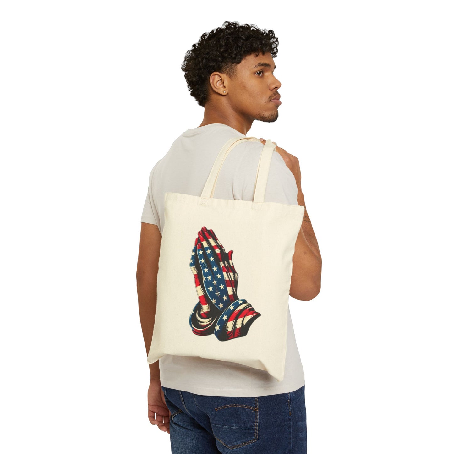 Pray for America Canvas Tote Bag