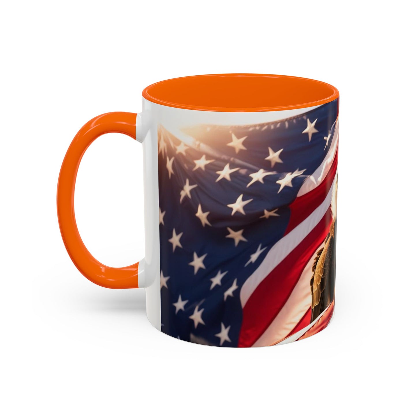 Patriotic Eagle Coffee Mug - Perfect USA Gift for Veterans, Independence Day, Memorial Day, Home Decor, Coffee Lovers