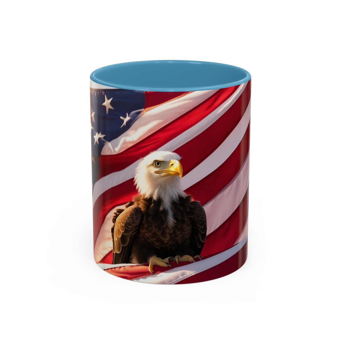 Patriotic Eagle Coffee Mug - Perfect USA Gift for Veterans, Independence Day, Memorial Day, Home Decor, Coffee Lovers