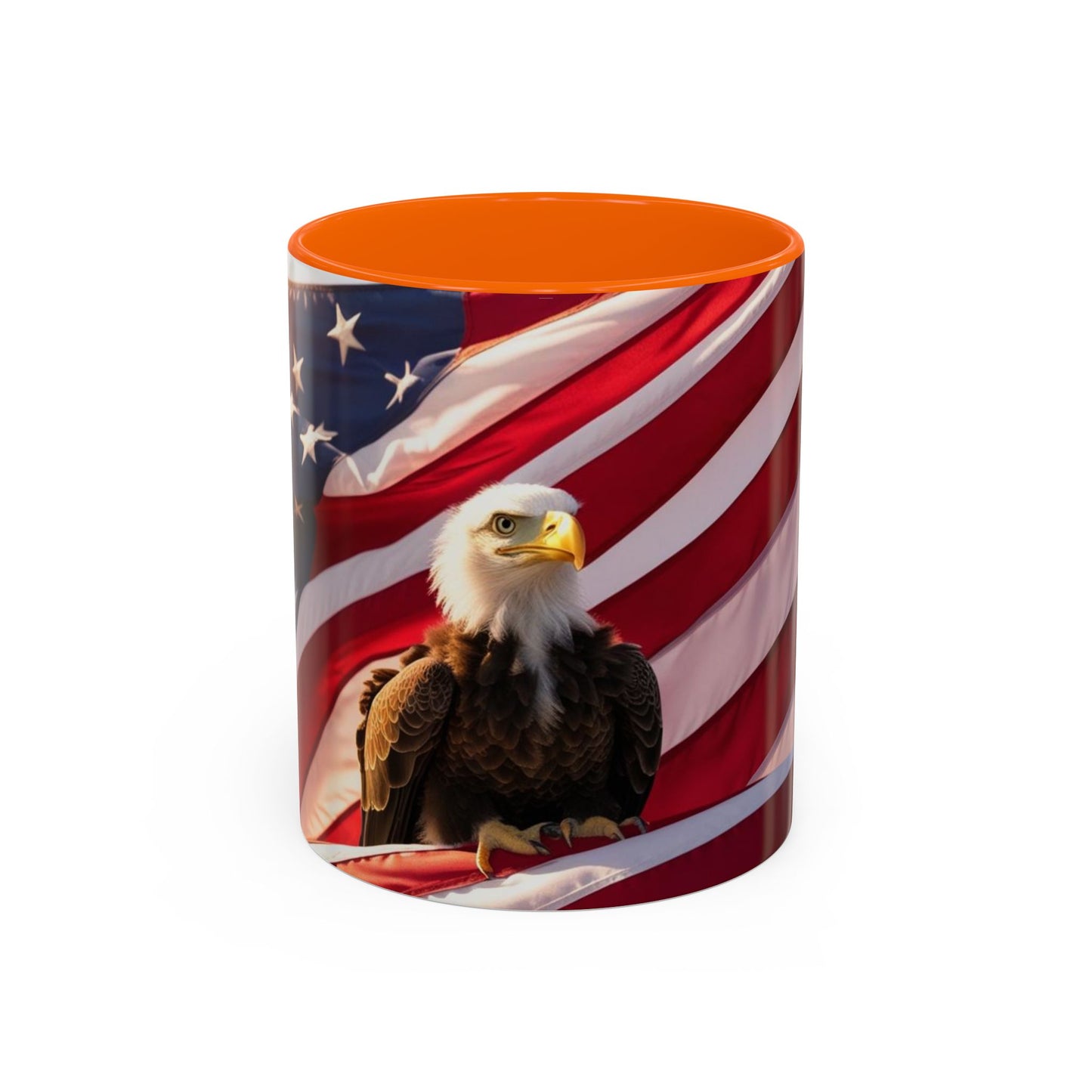 Patriotic Eagle Coffee Mug - Perfect USA Gift for Veterans, Independence Day, Memorial Day, Home Decor, Coffee Lovers