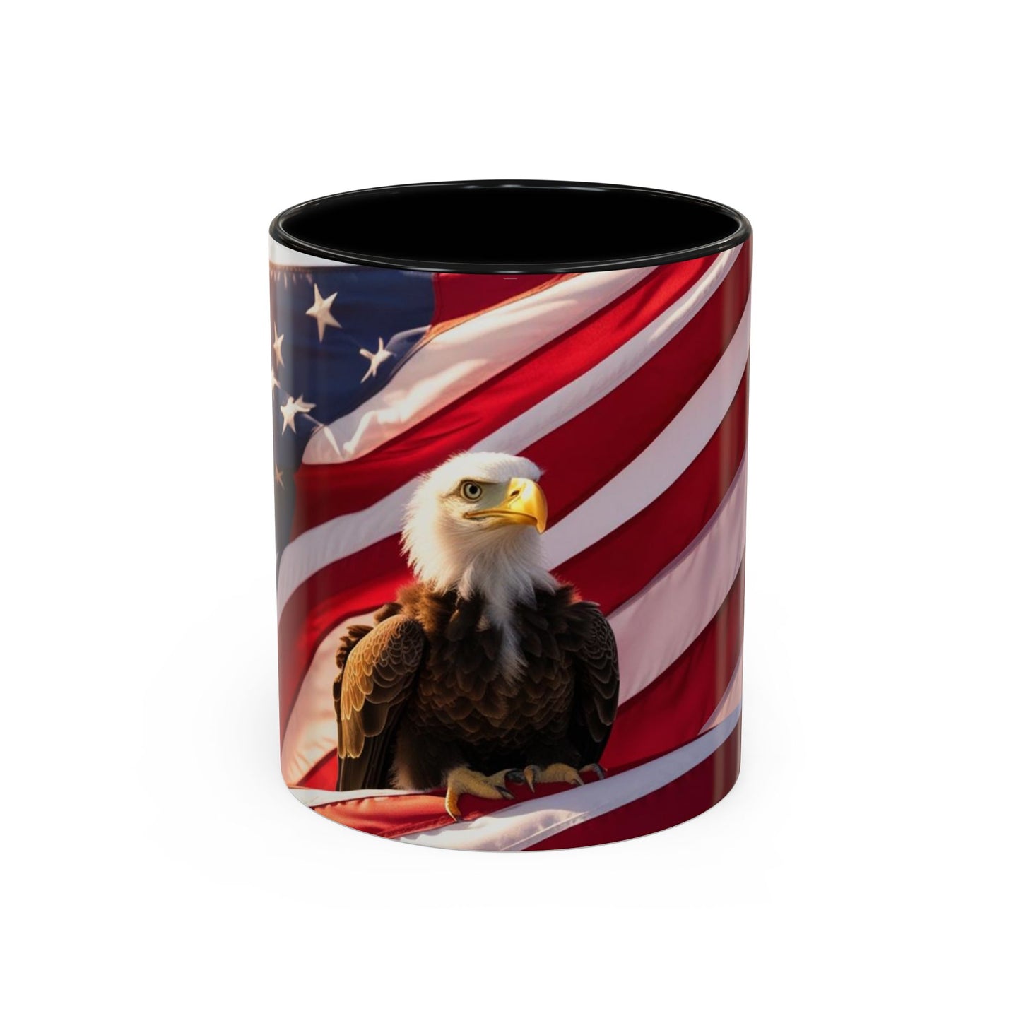 Patriotic Eagle Coffee Mug - Perfect USA Gift for Veterans, Independence Day, Memorial Day, Home Decor, Coffee Lovers