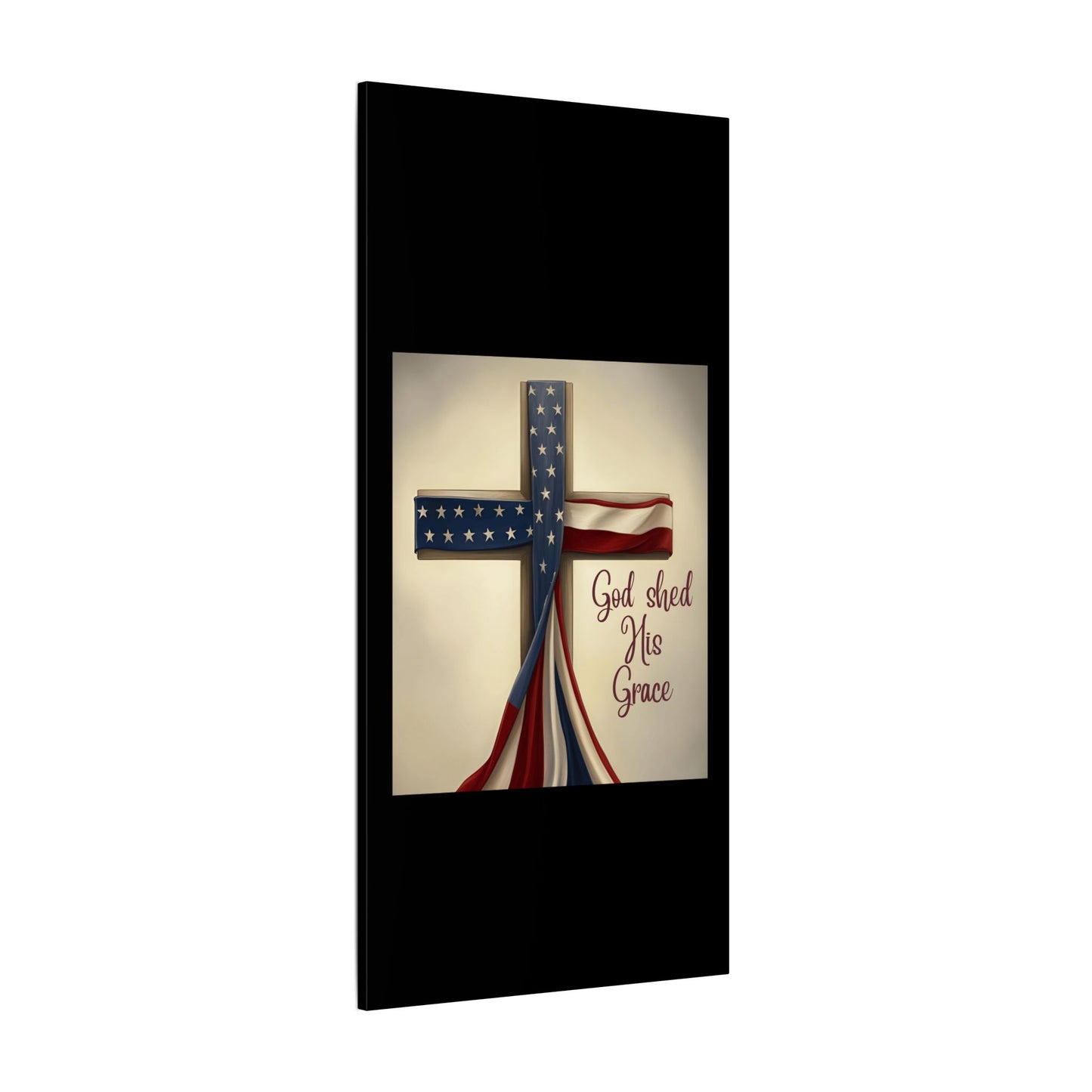 Inspirational Religious Canvas Art - 'God Shed His Grace' Wall Decor