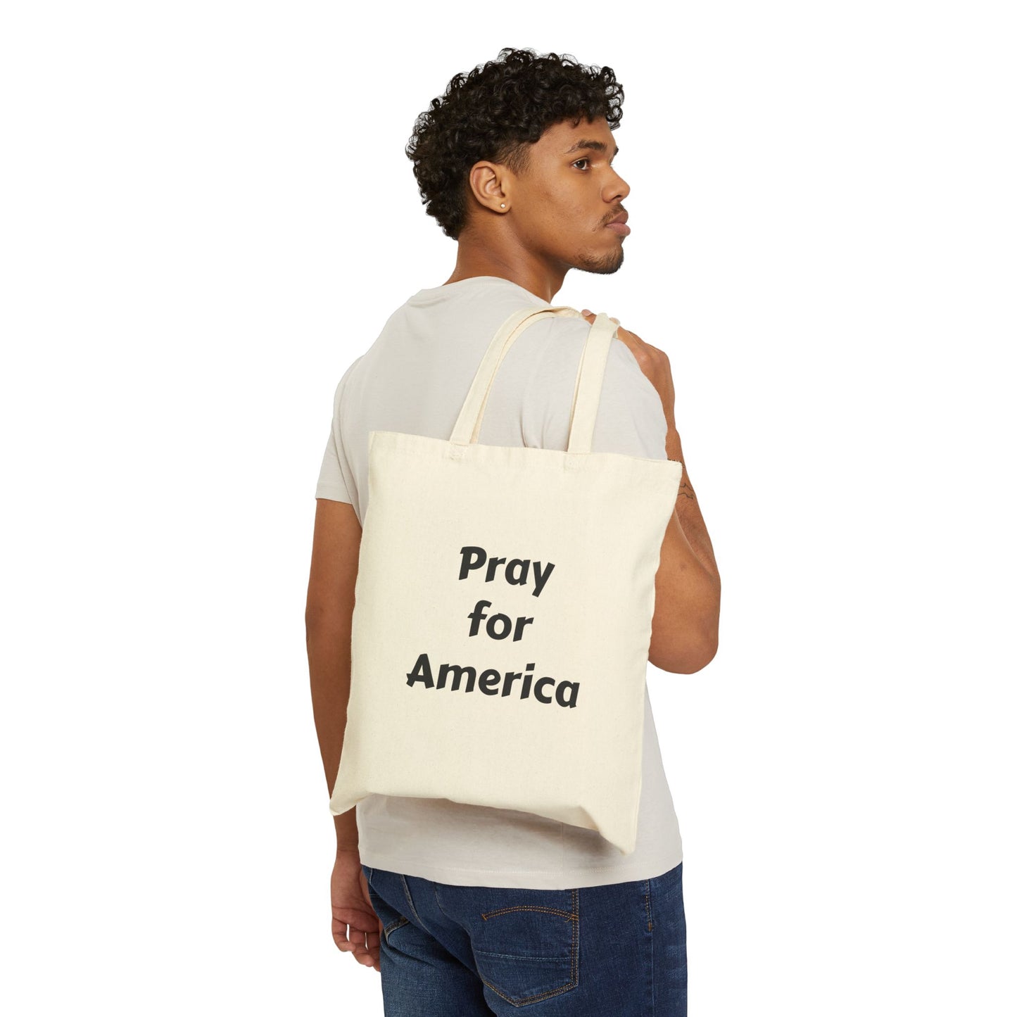 Pray for America Canvas Tote Bag
