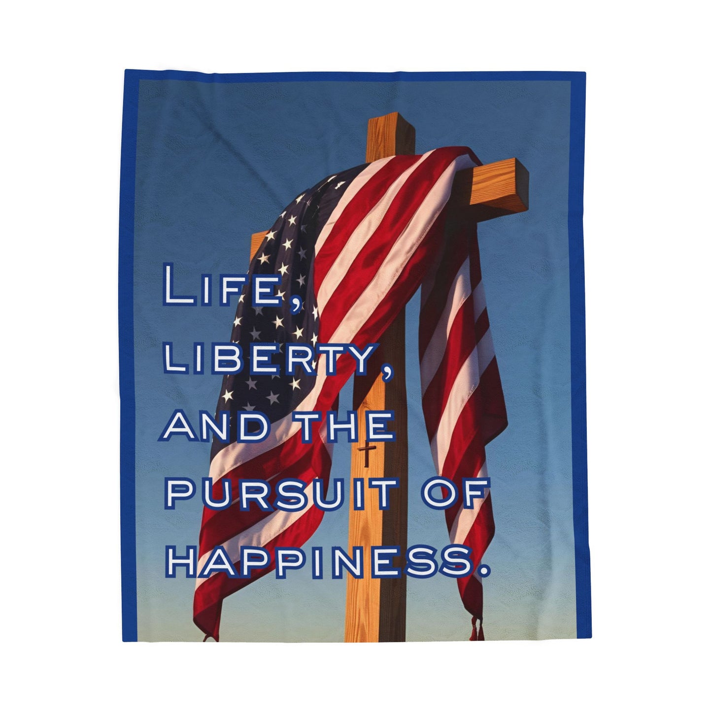 Plush Blanket - American Flag Design