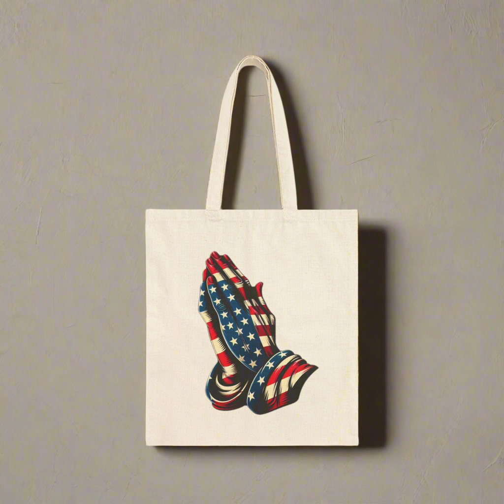 Pray for America Canvas Tote Bag