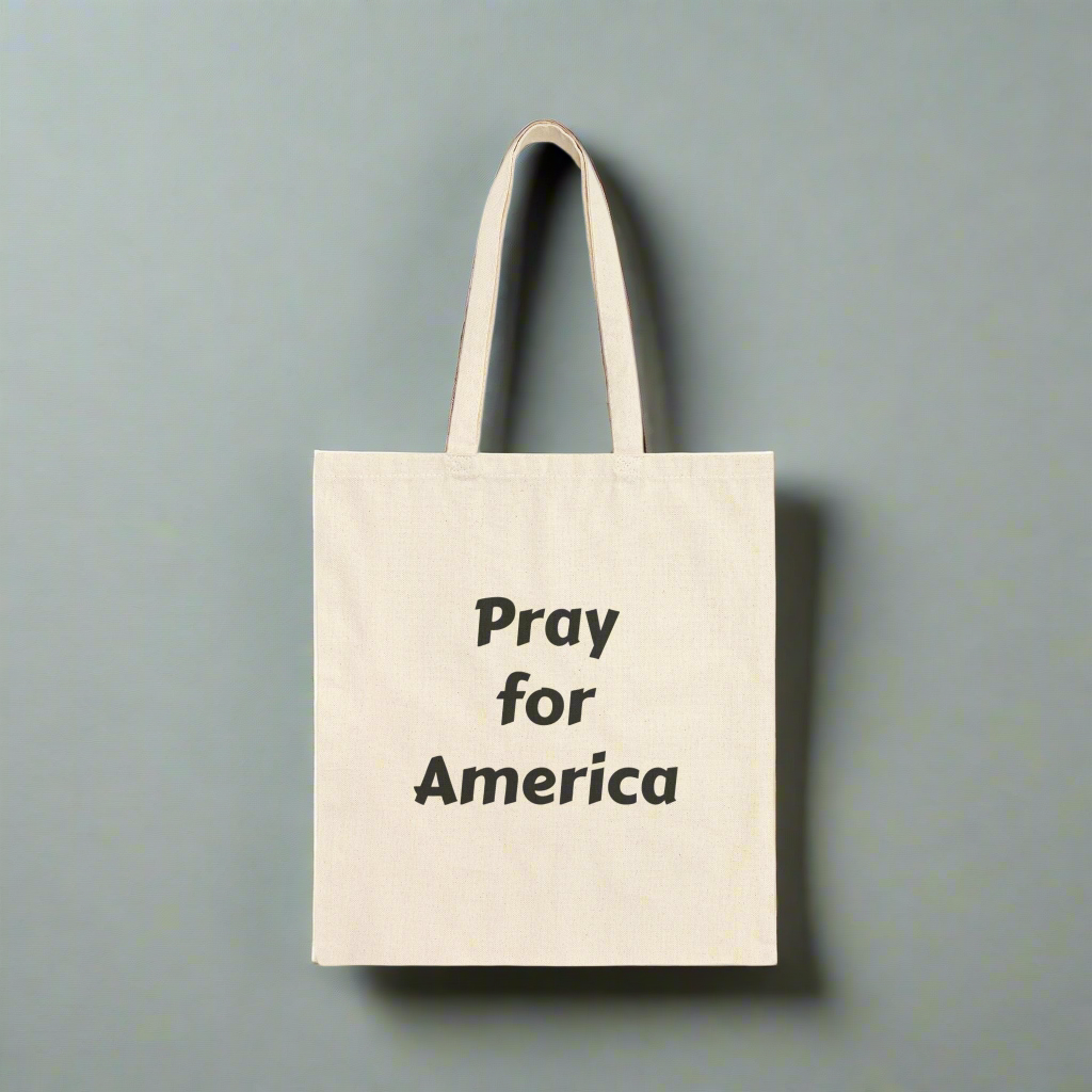 Pray for America Canvas Tote Bag