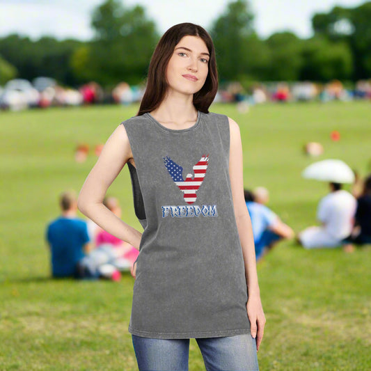 Freedom - Stonewash Tank Top