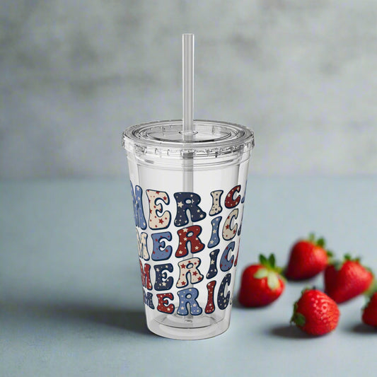 Sunsplash Tumbler with Straw, 16oz