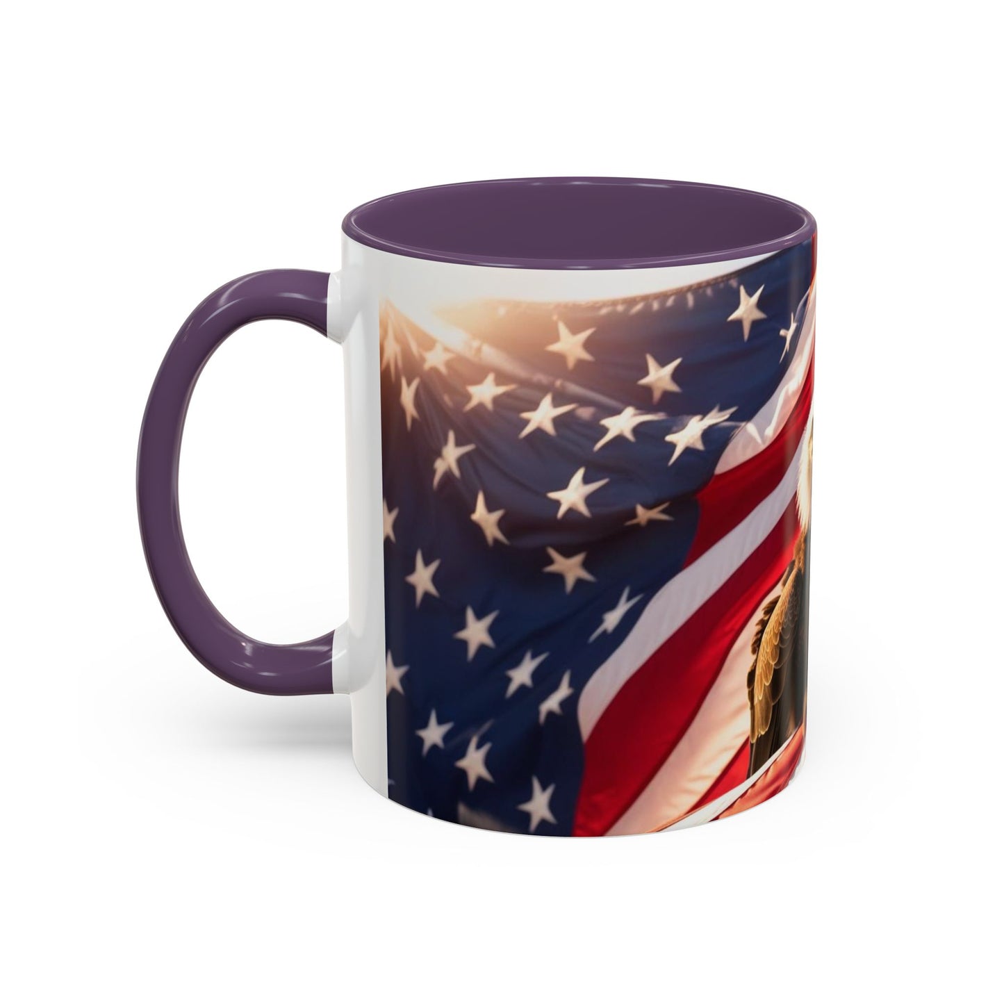 Patriotic Eagle Coffee Mug - Perfect USA Gift for Veterans, Independence Day, Memorial Day, Home Decor, Coffee Lovers
