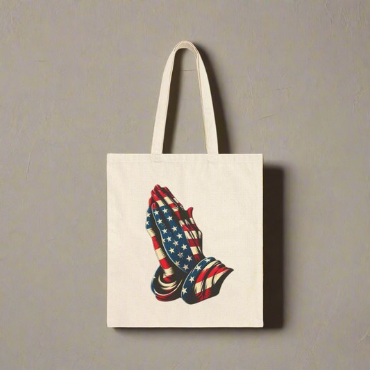 Pray for America Canvas Tote Bag