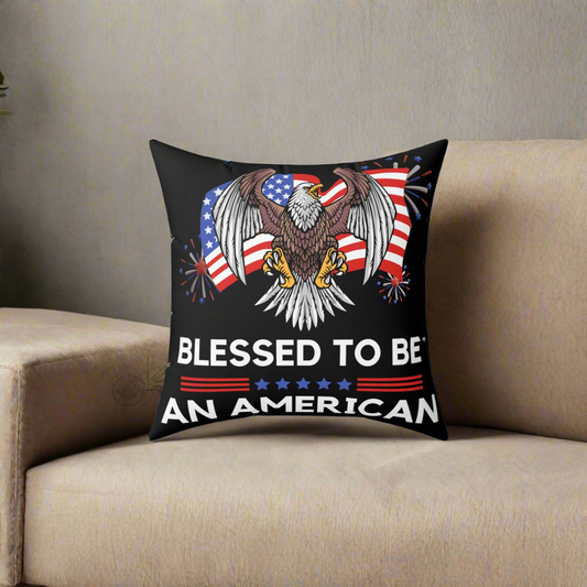 Spun Polyester Square Pillow